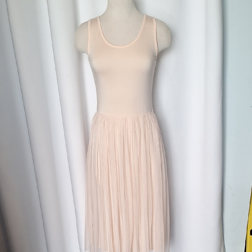 Olive Des Olive Balletcore Tulle  Sleeveless Dress Size 4 Petal Powder Pink